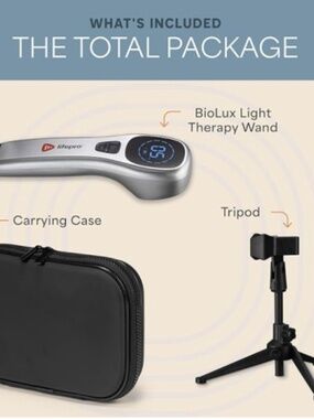 Lifepro BioLux Light Therapy Wand Red & Infrared Cold Laser for Pain Relief